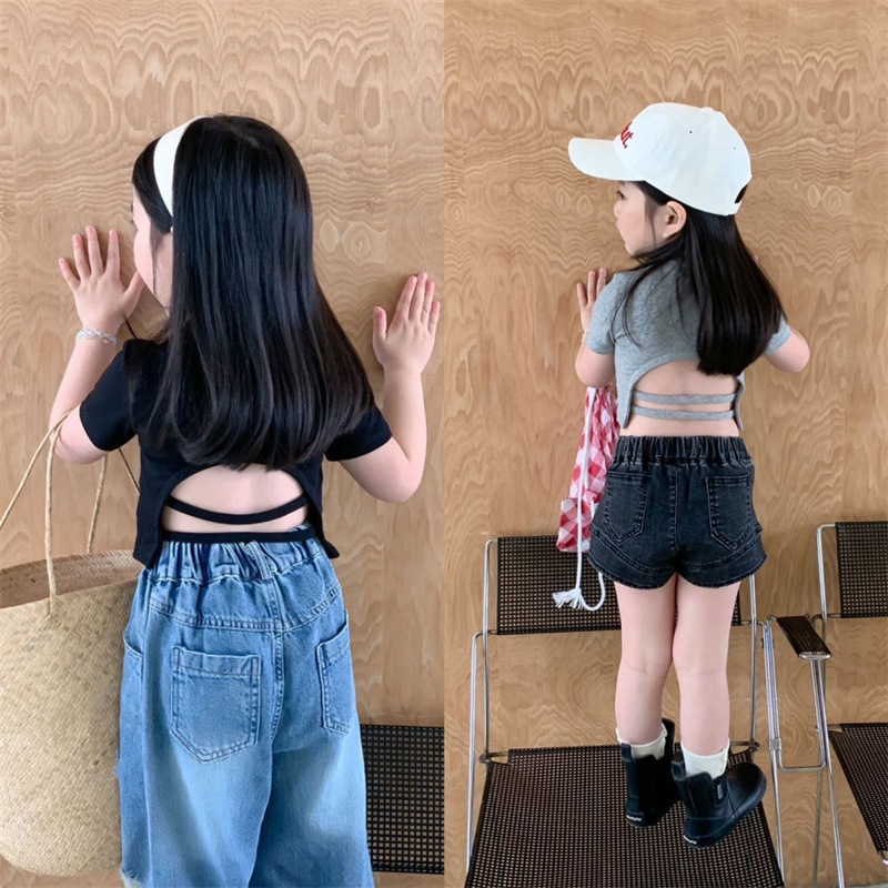 2025★夏新作★韓国風子供服★トップス★80cm〜140cm 2色