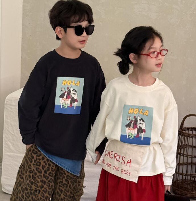 2025秋新品MXM★子供服　トレーナー　トップス★90cm〜150cm 2色