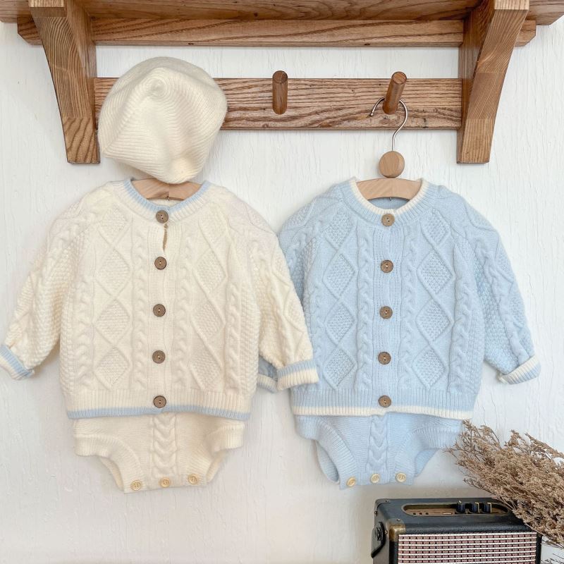 2025新入荷★ベビー服　カーディガン&ロンパース★66cm〜100cm 2色