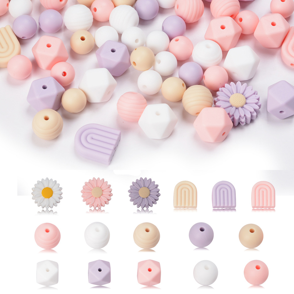 ★DIY ビーズアクセサリー★シリコンビーズ★混合パック 祝日装飾用アクセサリー部品★5種