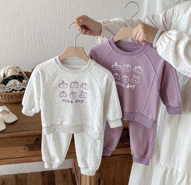 2025秋新品★子供服　セットアップ★73CM〜110cm 2色