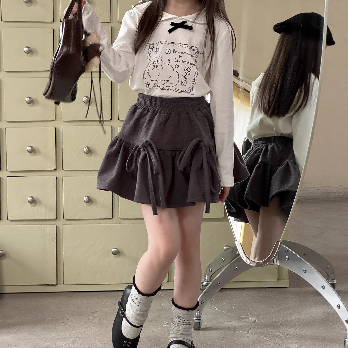 2025秋新作Y★子供服　スカート★90cm〜150cm 2色