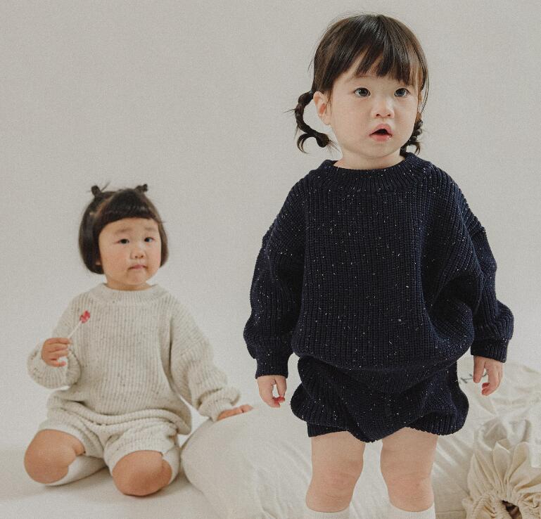 2025年新★子供服　セーター&ズボン分けて★80cm〜120cm 2色