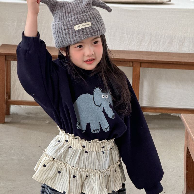 2025秋冬JM★子供服　トレーナー　裏起毛★90cm〜140cm 2色