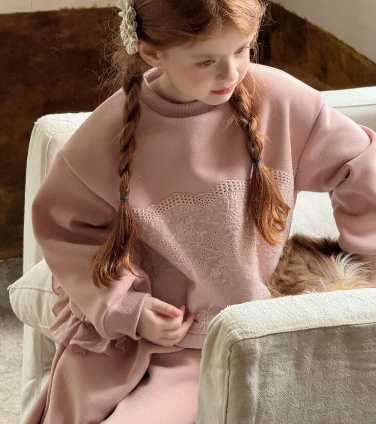 2025冬新作otaly★子供服　セットアップ★90cm〜140cm 2色