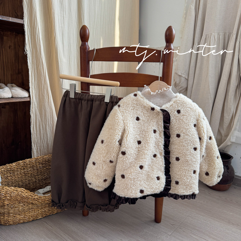 2025冬新品★子供服 　コート&セーター&ズボン★90cm〜140cm