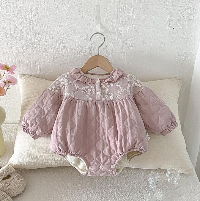 2025冬新品DX★ベビー服　ロンパース★66cm〜90cm