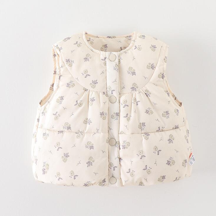 2025冬新品★子供服 　ベストコート★80cm〜110cm