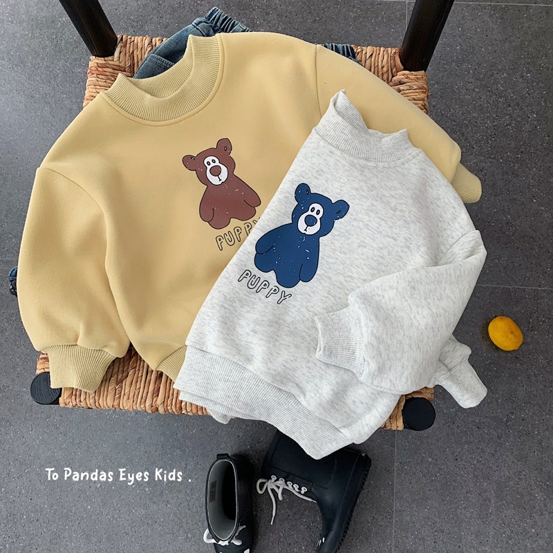 2025冬新品★子供服　トレーナー　裏起毛★80cm〜130cm 2色
