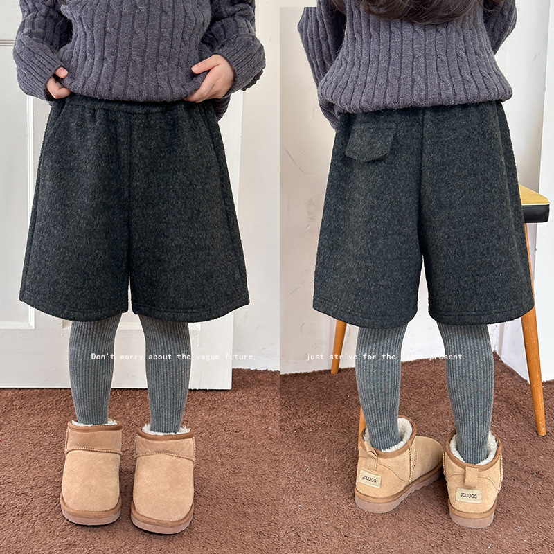 2025冬新品A★子供服　5分丈ズボン★90cm〜170cm