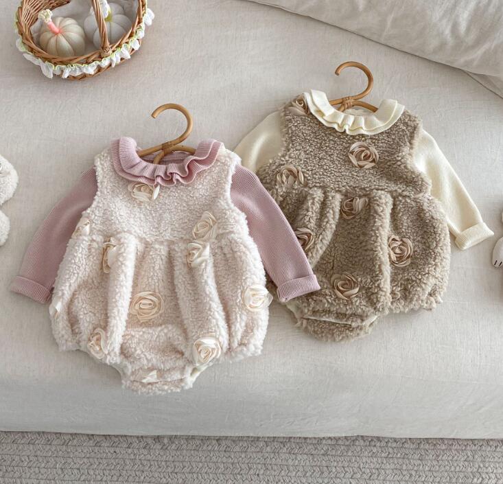 2025新入荷★ベビー服　ロンパース&セーター分けて★66〜90/73-90 2色