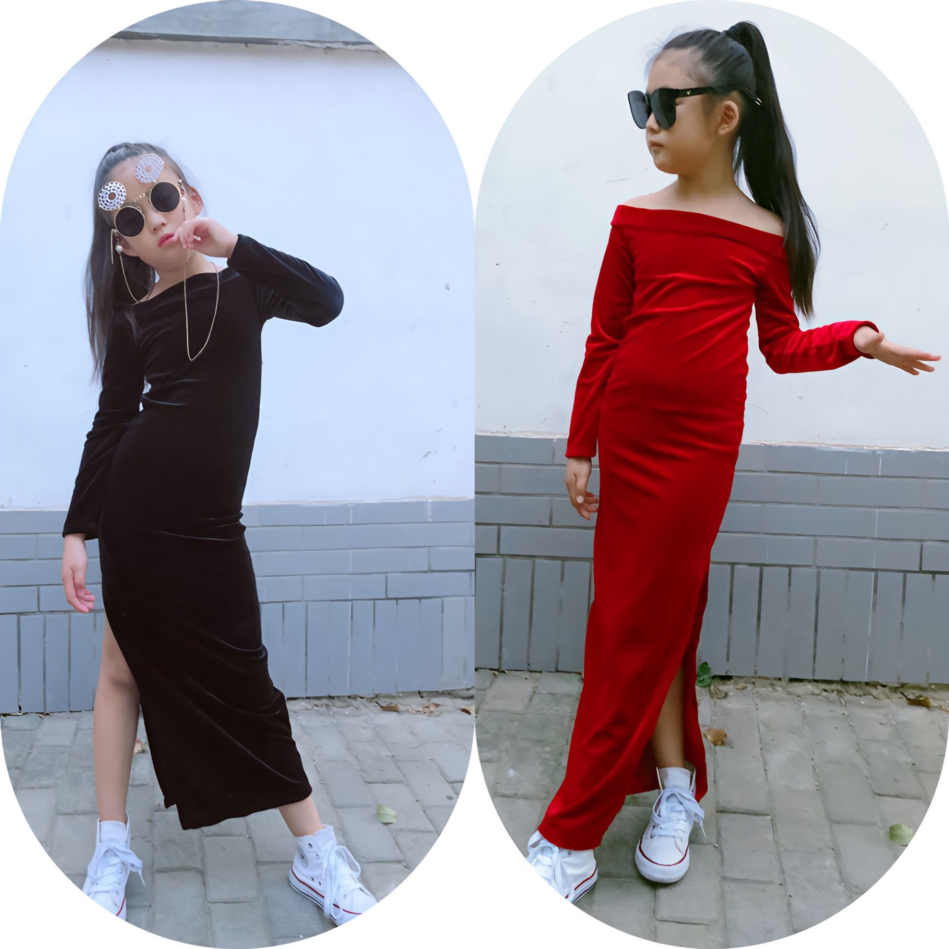 2025新品★子供服　ワンピース★80cm〜170cm 2色