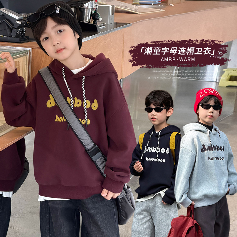 2025冬新品A★子供服　パーカー　トップス★90cm〜170cm 3色
