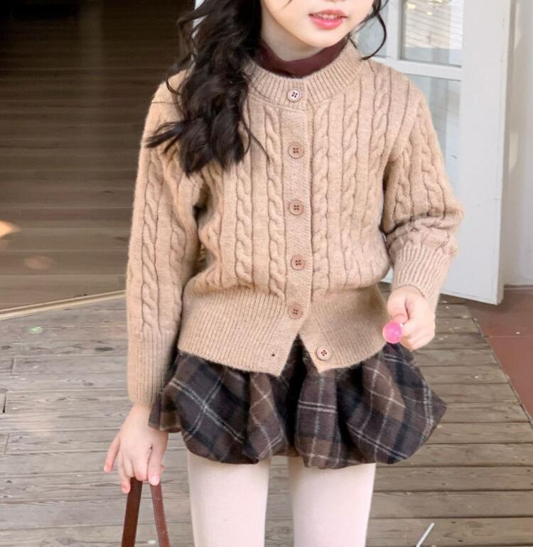 2026新品★子供服 　カーディガン&スカート★90cm〜150cm