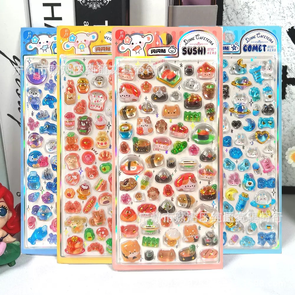 子供お褒めシール★立体エンボス★防水ステッカー ★DIY デコレーション用