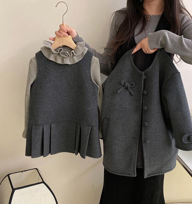 2026新品★子供服　セーター+ワンピース+コート　セット★90cm〜160cm