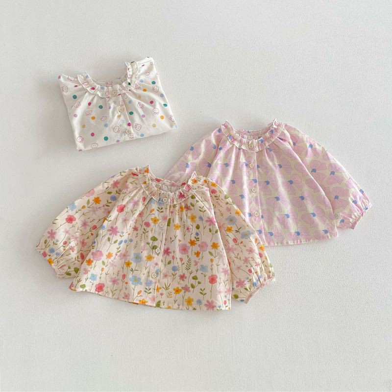 「2026」子供服★トップス★長袖シャツ★韓国風子供服★3色73cm〜120cm