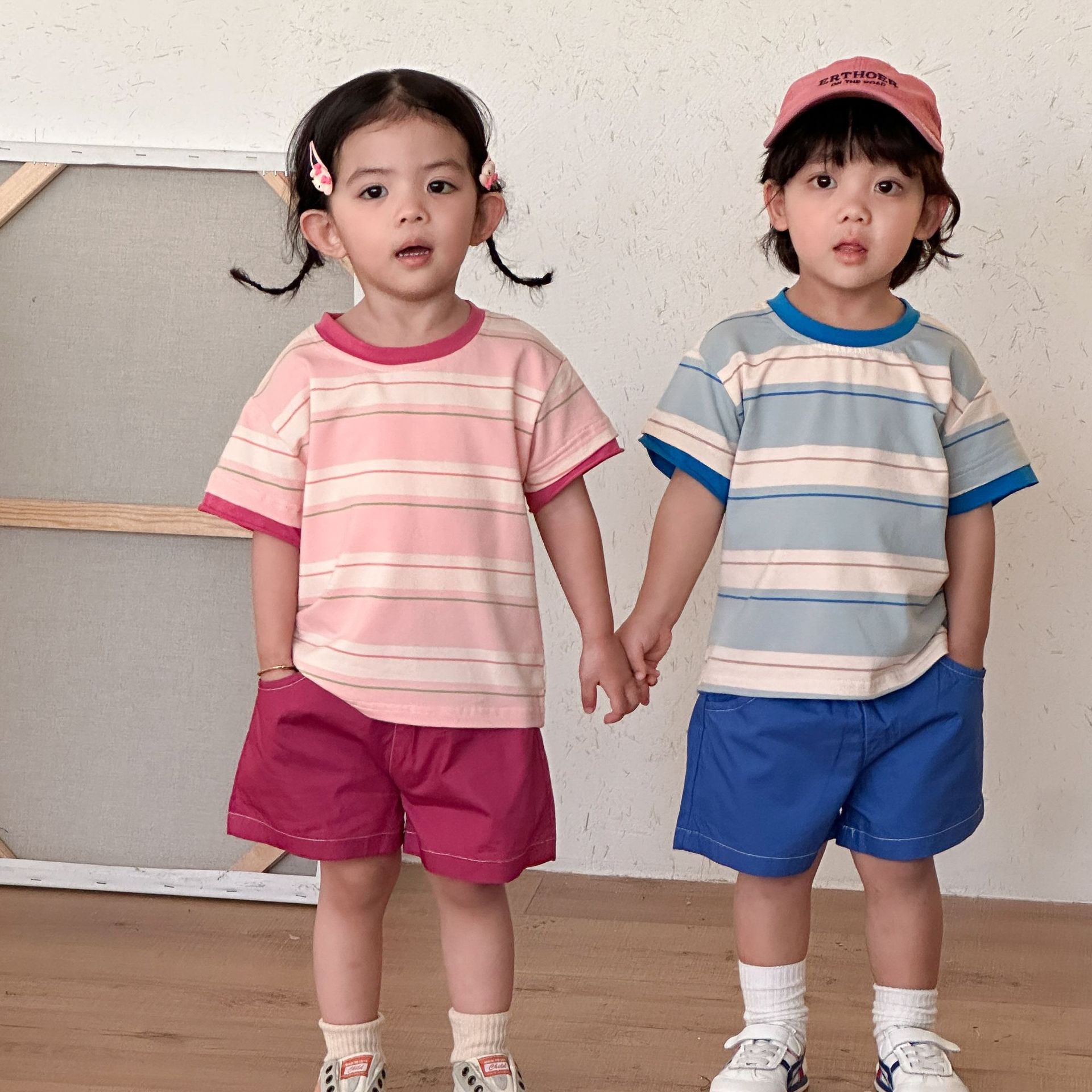 2026★夏新作★韓国風ベビー服★トップス+ズボン★80cm〜150cm 2色