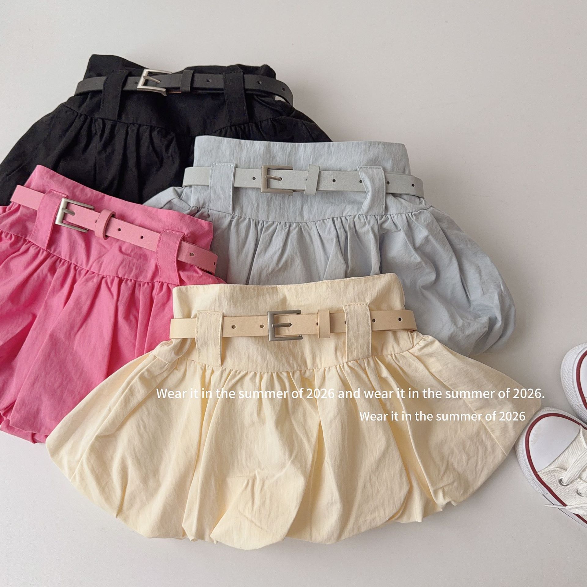 2026新品TQ★子供服　スカート★90cm〜150cm 4色