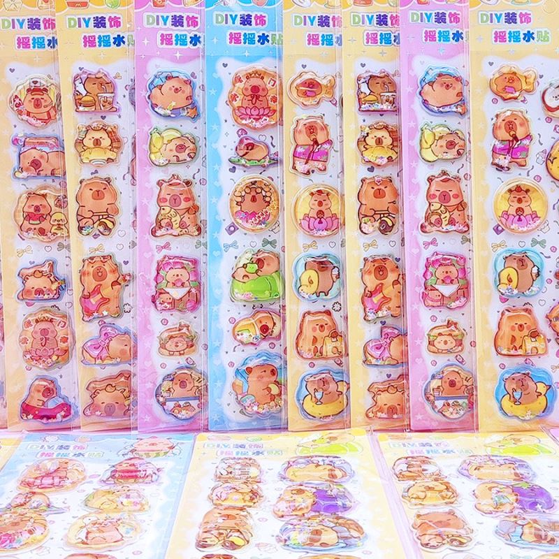 DIY手作り ステッカー★粘着シール★3D★手帳素材