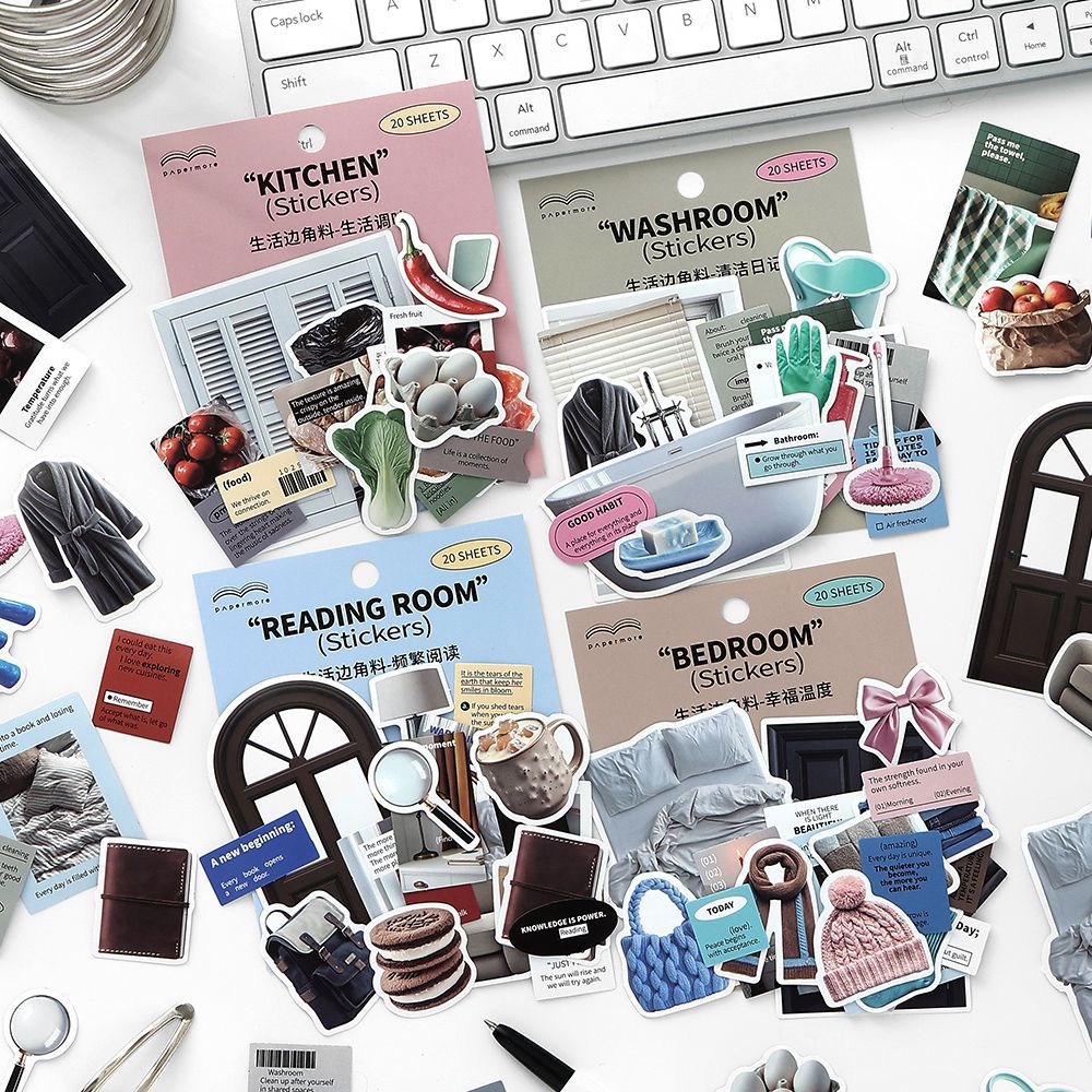 DIY手作り ステッカー★粘着シール★3D★手帳素材