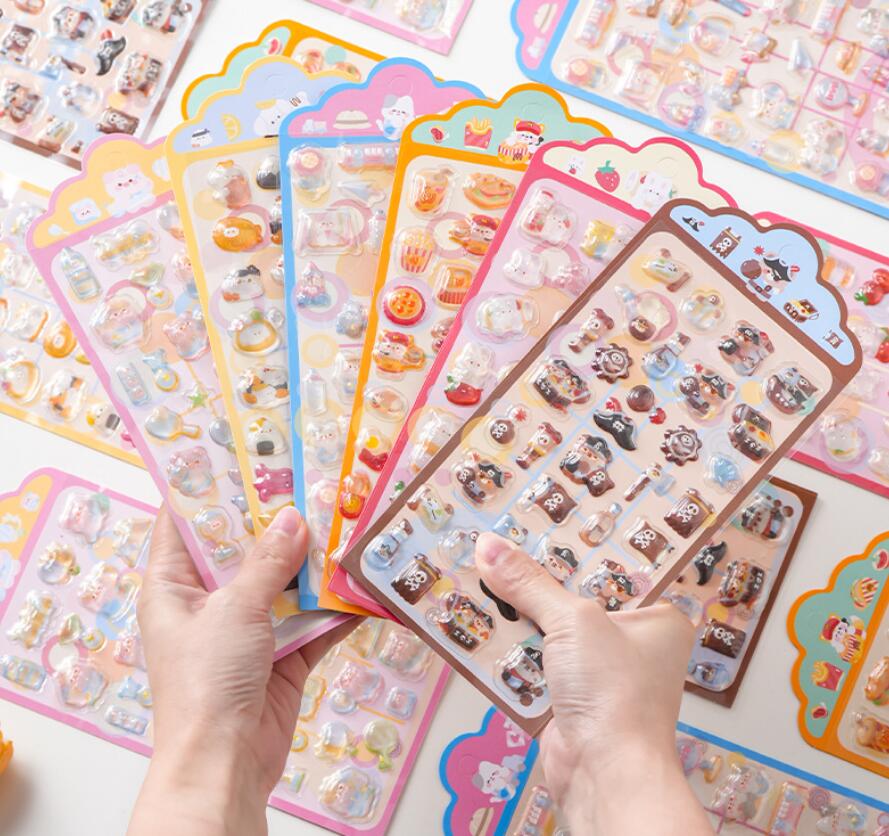 子供お褒めシール★立体★防水ステッカー ★DIY デコレーション用