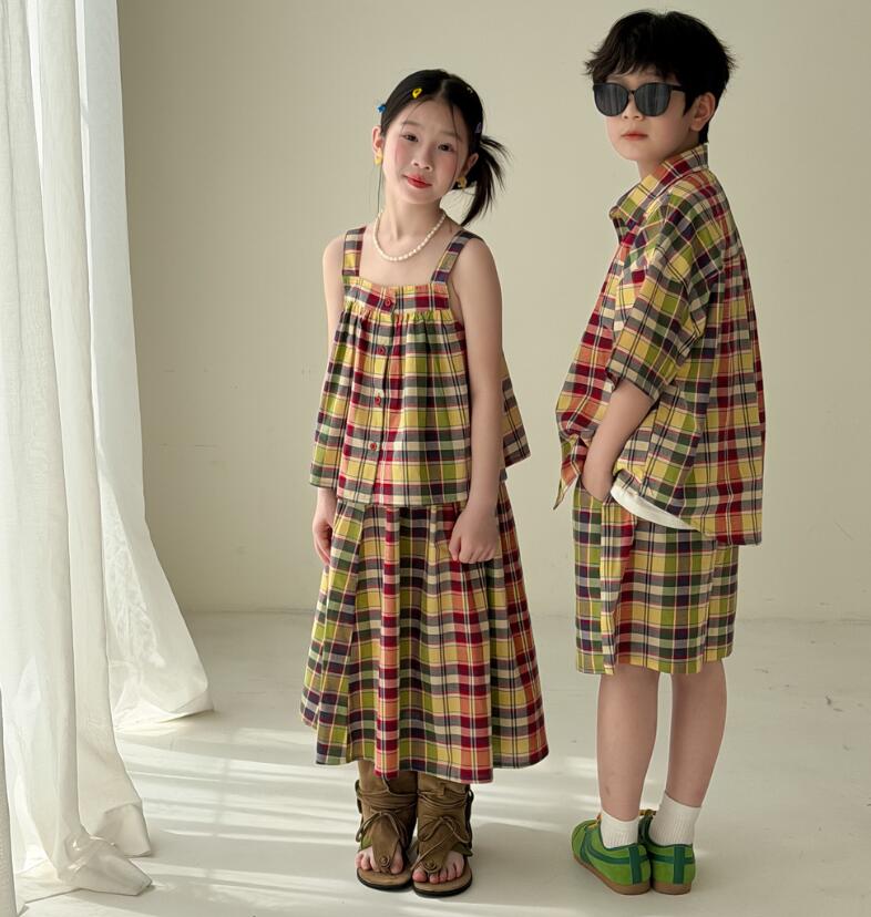 2026夏新品MXM★子供服　セットアップ★100cm〜160cm 2色