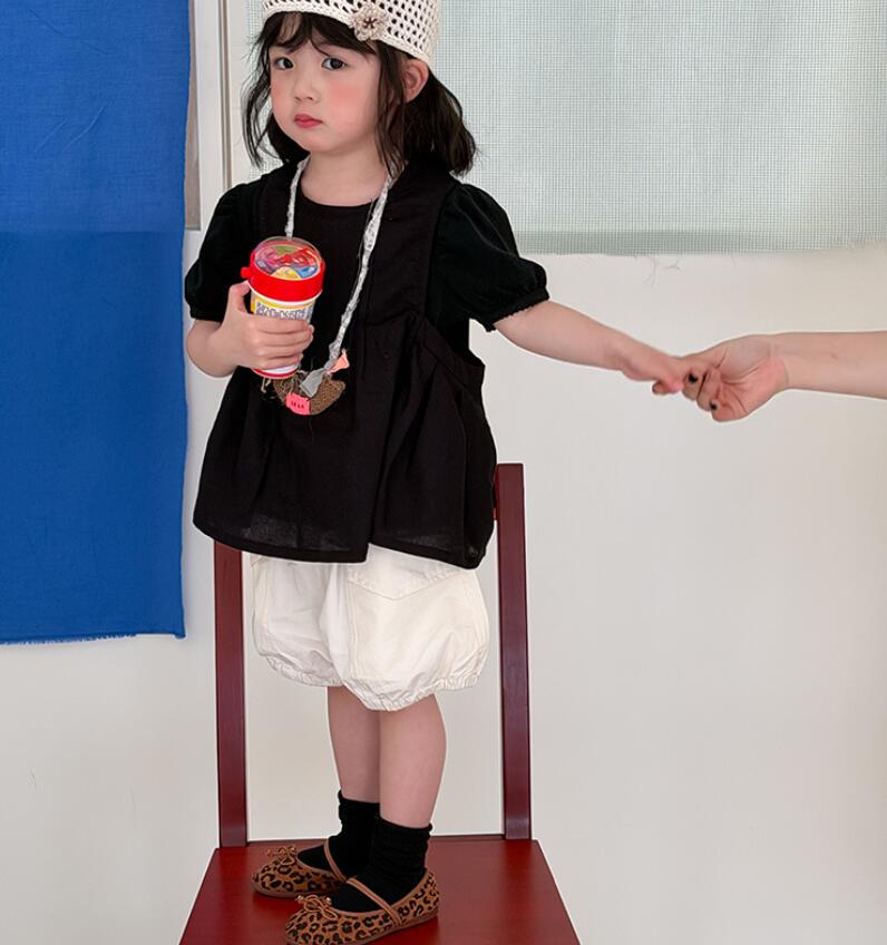 2026新品ZXR★子供服　Tシャツ+ベストブラウス　セットアップ★80cm〜130cm