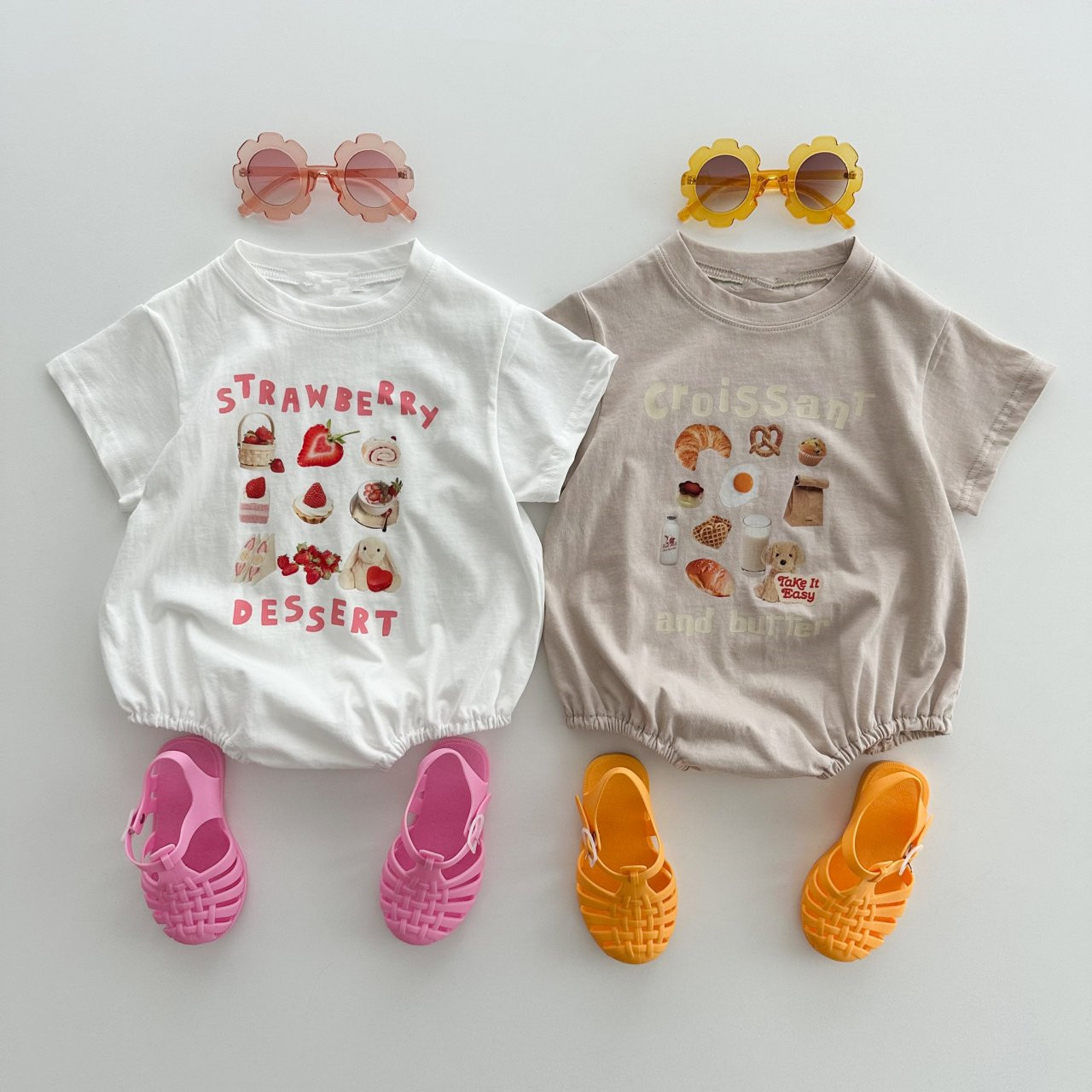 2026新入荷★ベビー服　ロンパース&トップス★66cm〜100cm 2色
