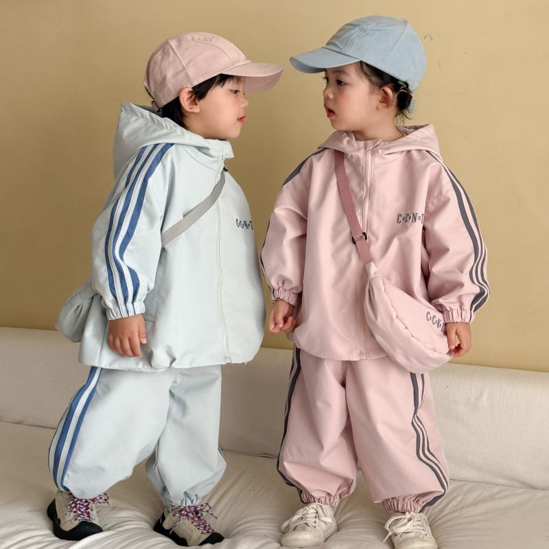 2026秋新品QMM★子供服　セットアップ★80cm〜150cm 2色