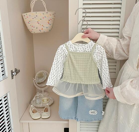 2026新作LL★子供服　トップス&吊ベスト分けて★73〜120