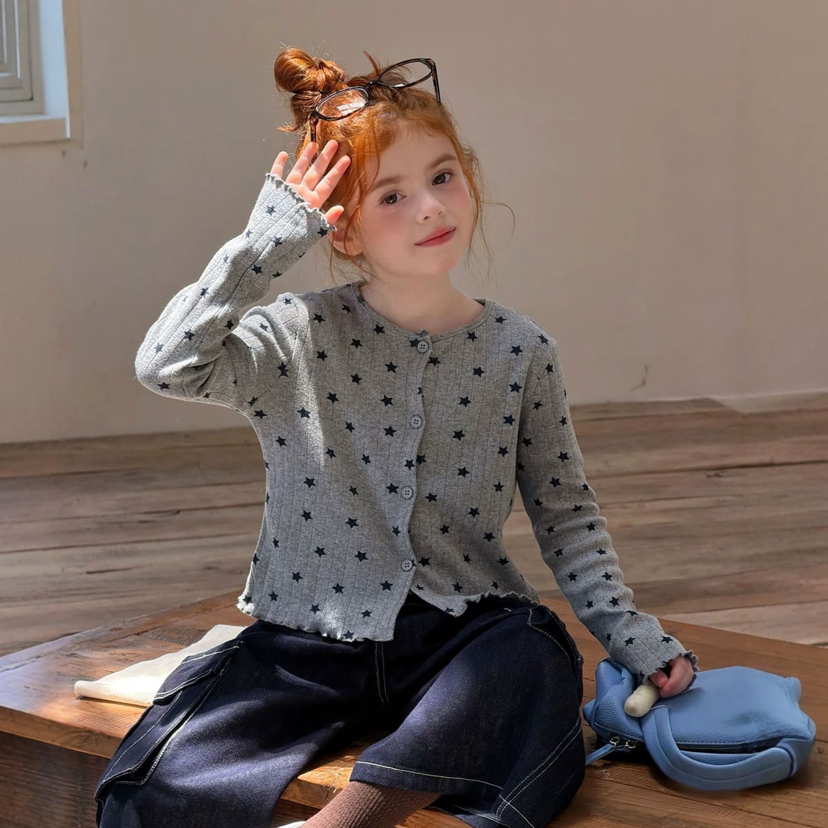 2026秋新品HLL★子供服 　カーディガン★90cm〜140cm