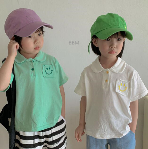2022★春夏新作★韓国風子供服★トップス★Tシャツ★半袖★男女兼用★カジュアル★2色80-130CM