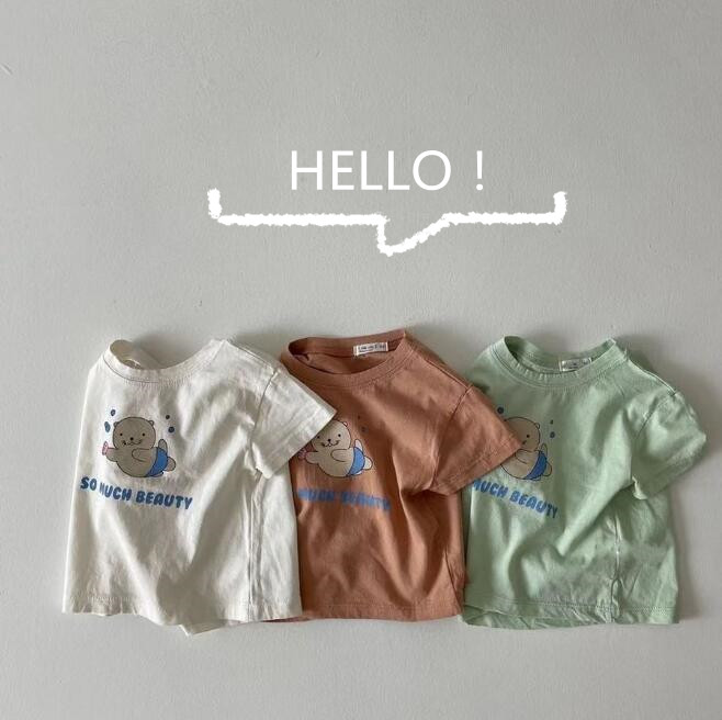 2022新作★子供服★トップス★シャツ★Tシャツ★ベビー★キッズ★シンプル★3色★66-90CM