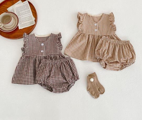 2022夏新品★子供服　上下セット　73-100cm　2色　6月21日以後に入荷予定