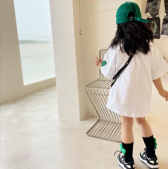 2022夏新品★子供服　トップス   半袖　ロングTシャツ　90-140cm