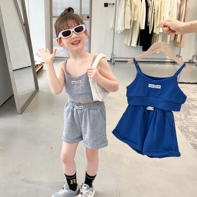 2022夏新品★子供服　トップス+ズボン　セットアップ★80-130cm★2色