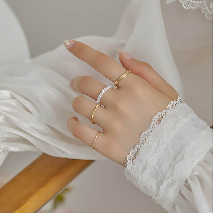 激安  レディース指輪   アクセサリー    個性    不規則     4点セット   リング    ins指輪     高貴ぽい