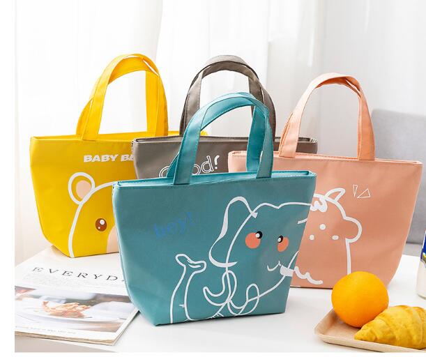 ★新作　可愛い★ランチバッグ★アルミ発泡シート入り★保冷★ 保温バッグ★お弁当★バック★4色