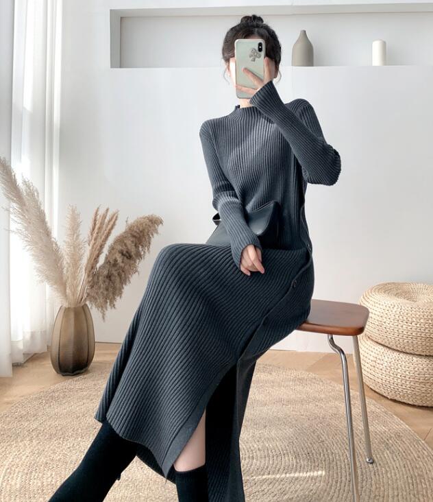 2022新型☆レディース服 ニットワンピース☆S〜XL 3色 千尋問屋