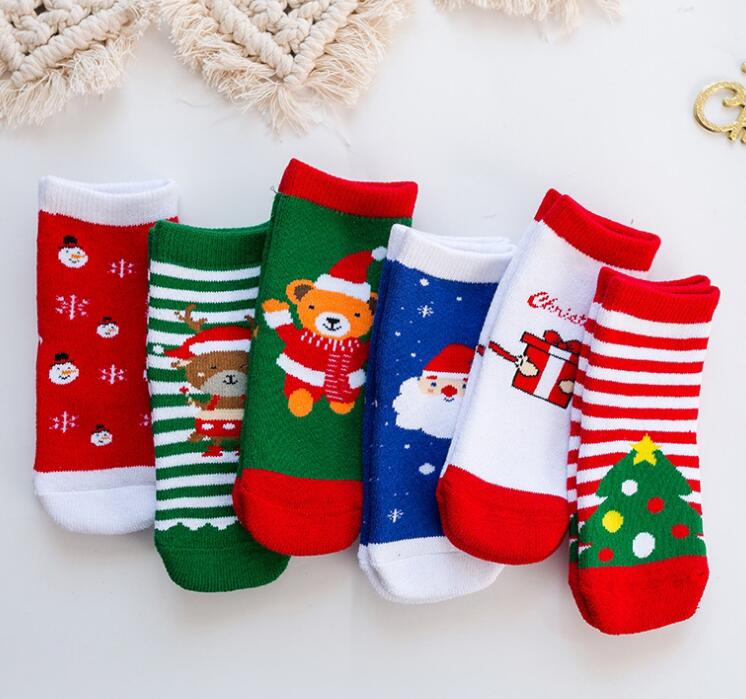 ★新入荷!激安!★子供クリスマス靴下　ベビーソックス★XS〜L　2組