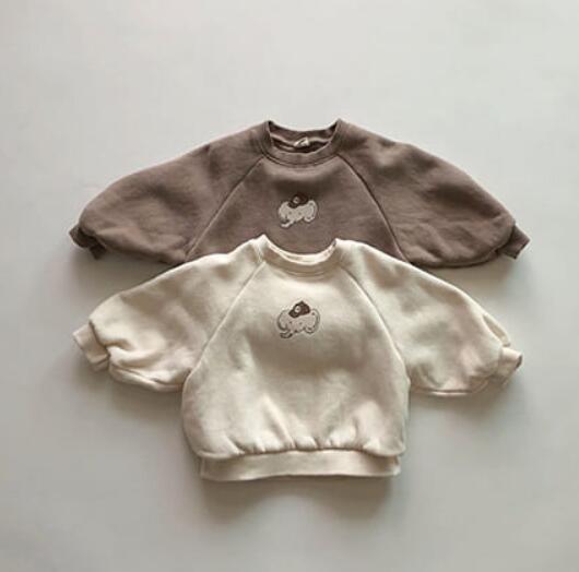 2022★秋冬新作★韓国風ベビー服★裏起毛★トップス★スウェット★厚手★2色66-100CM