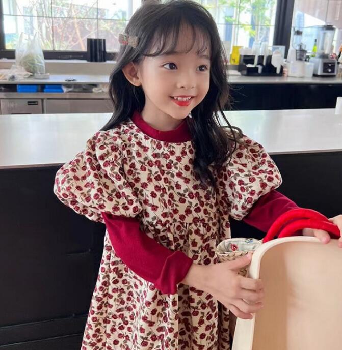 子供服★カシュクール+ワンピース★セットアップ★キッズ女の子★2色★5-13#