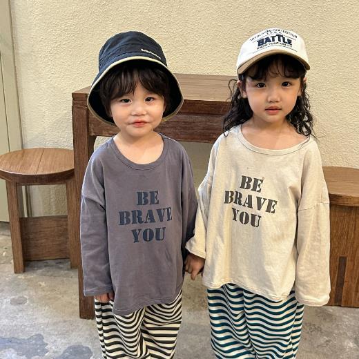 2023春新品★子供服　トップス　長袖　80-150cm★2色