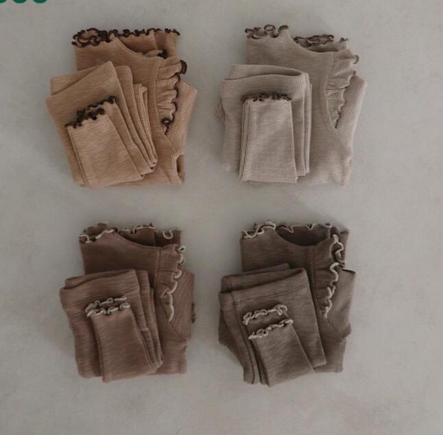 春秋新作★韓国風子供服★トップス+ズボン2セット★ルームウェア★3色80-130CM