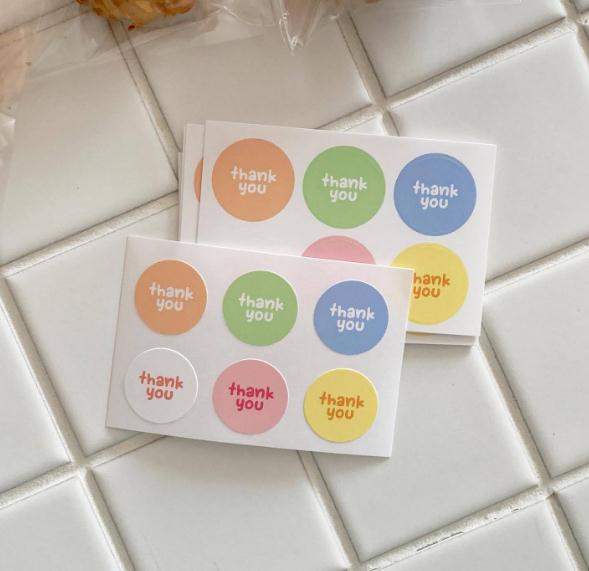 ★thank you★粘着シール★