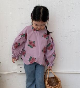 春新作★キッズ用アパレル★ワイシャツ★Tシャツ★長袖★90-130