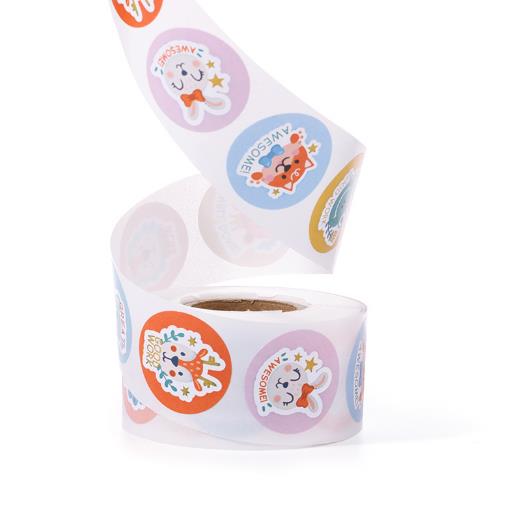 包装資材★手作り工芸品★プレゼントの装飾など★粘着シール★1巻き=500P