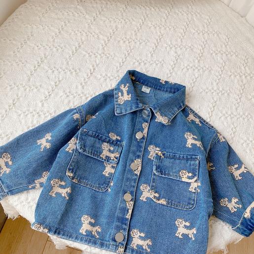 2023春夏新品★子供服　トップス　デニムコート　80-130cm