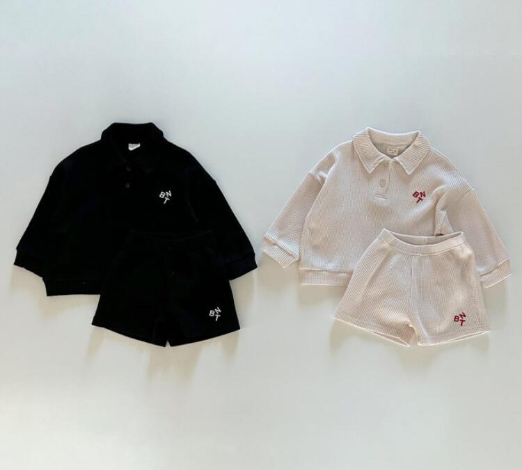 2023新品★子供服　トップス+ズボン　セットアップ★80-130cm★2色